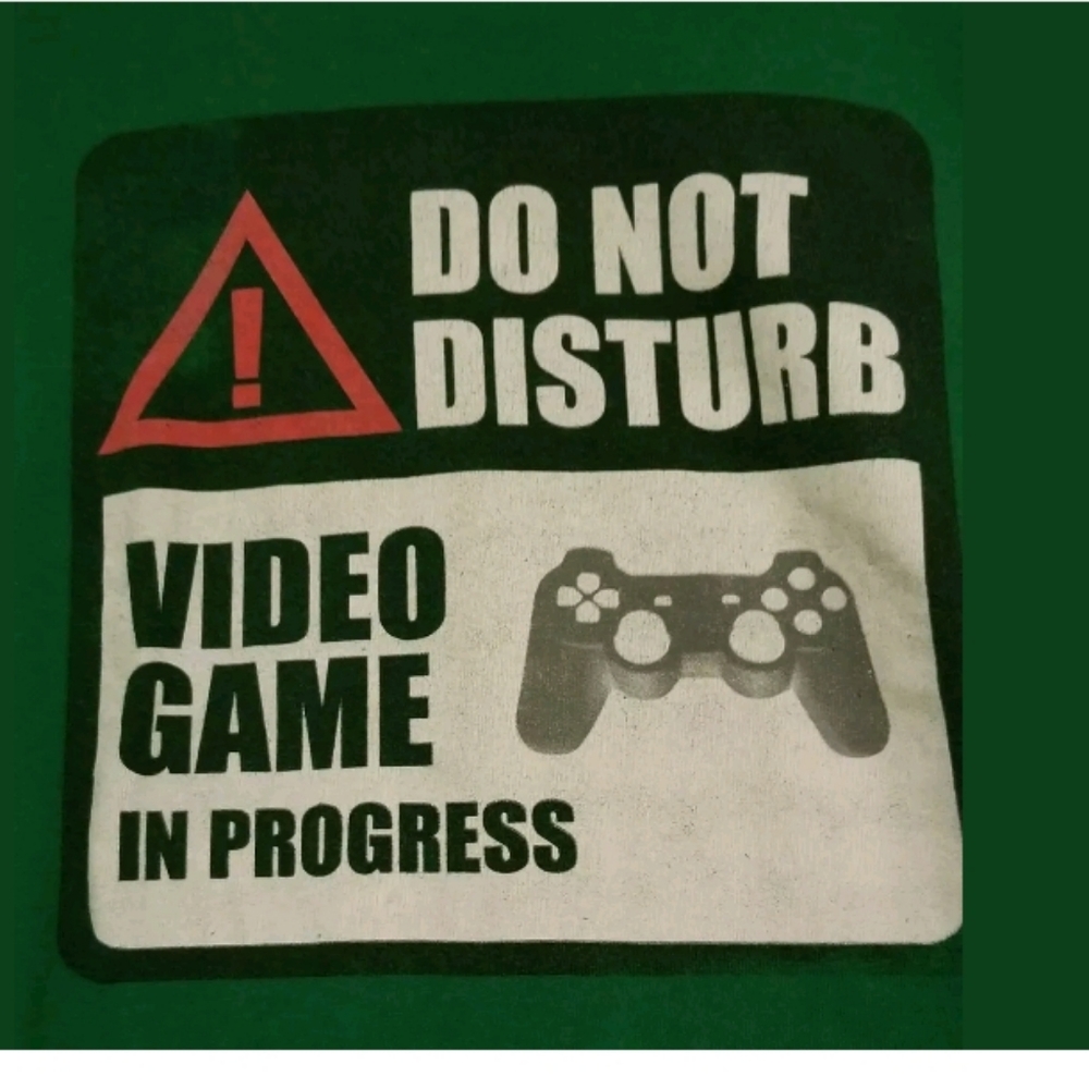 Do Not disturb/Funny Cotton Men Tees T-shirt Sz L - Picture 3 of 4